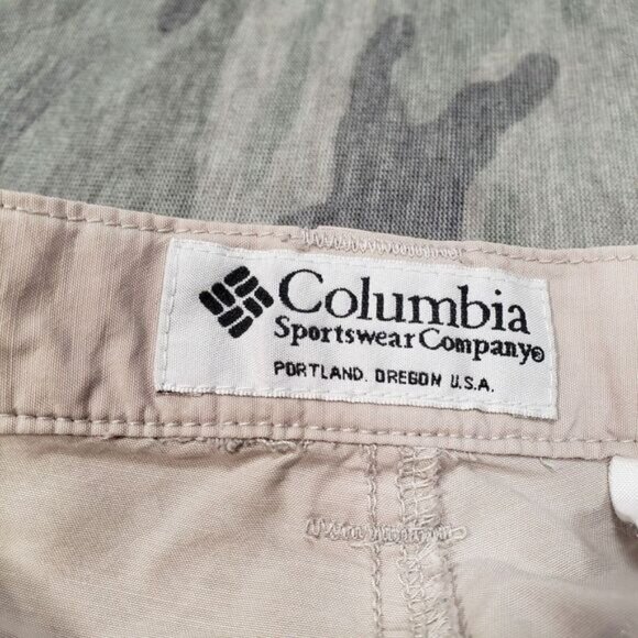 Columbia Convertible Pants Womens 8 Tan Khaki Regular Fit High‎ Rise Outdoors - Picture 3 of 11
